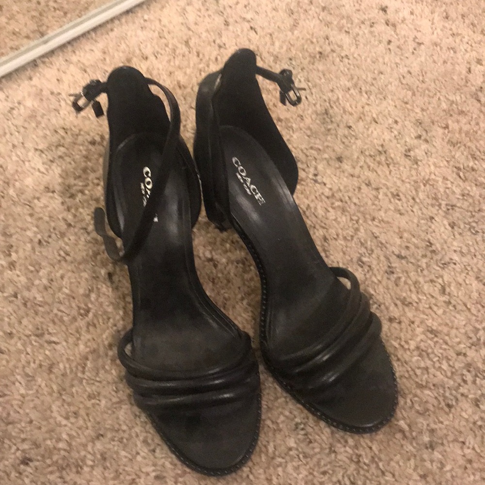 Coach strappy heel